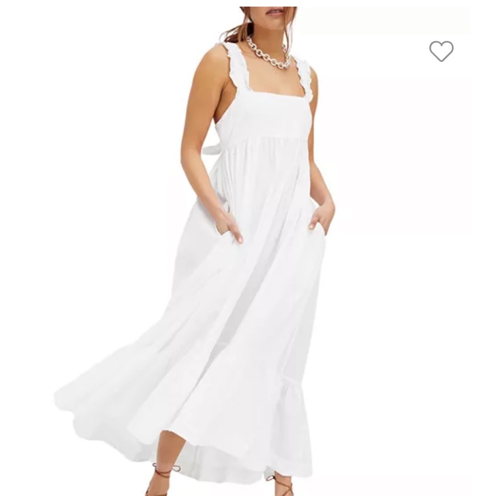 Free People Isabella Maxi Dress White XS